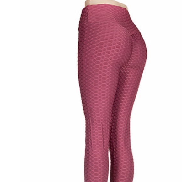 High waisted Booty Defining Workout Leggings in Blue - Picture 5 of 5